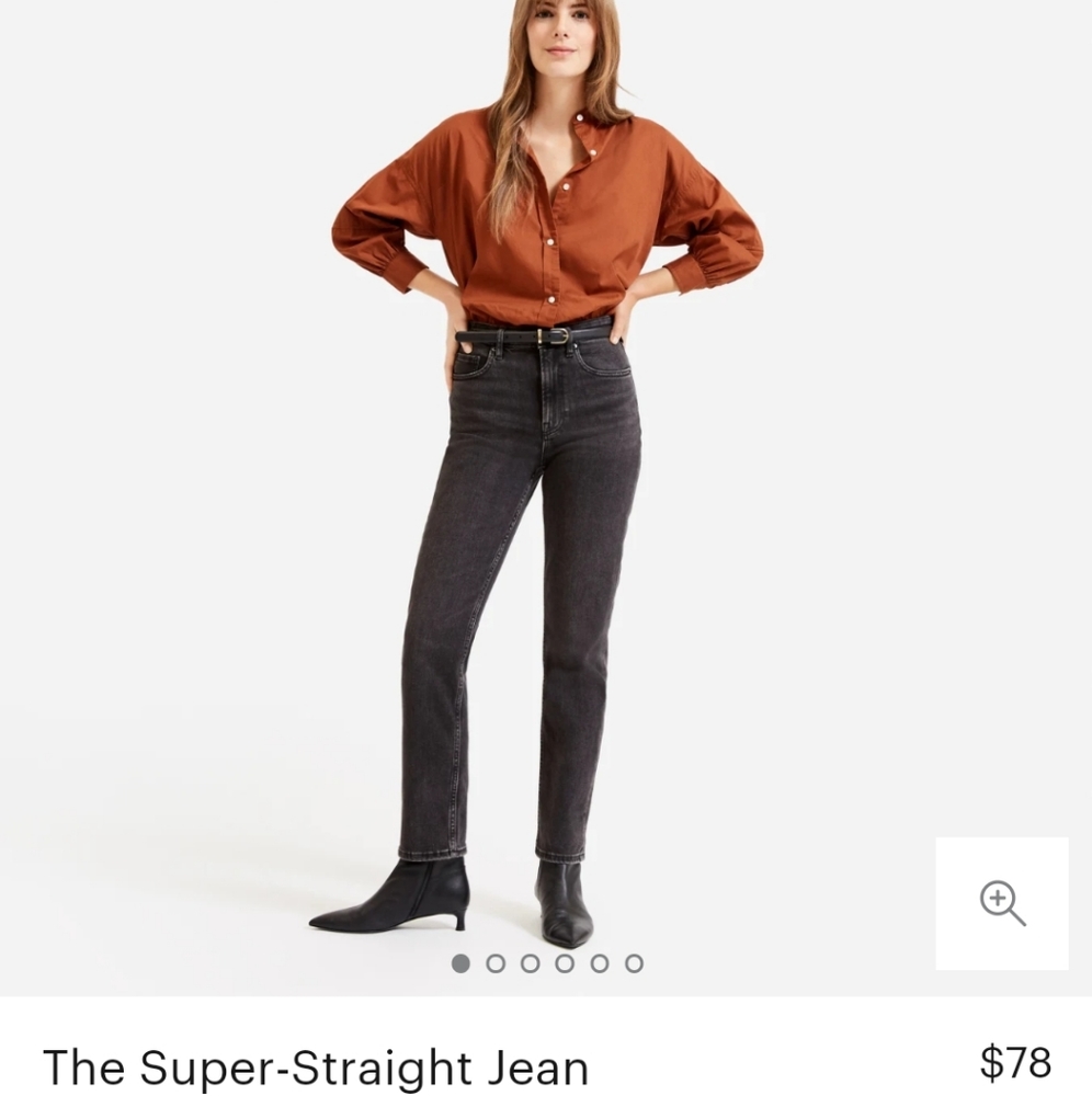 Everlane high rise straight jean size 28